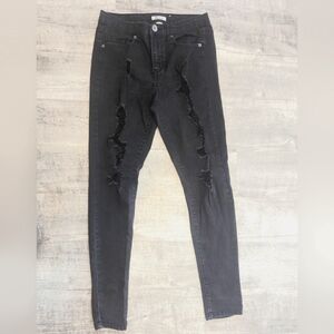 Mudd Black Ripped Vintage Slim Jeans Sz. 7